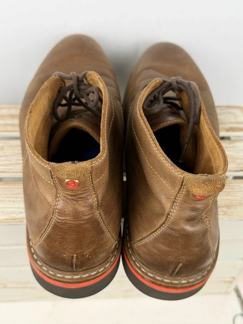 Cole Haan York Grand 360 Chukka boots in a rich brown leather size 10M